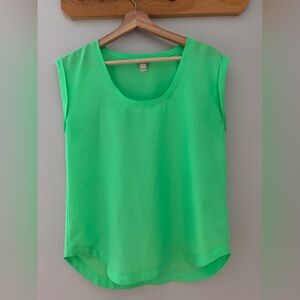 J. Crew Bright Green Sleeveless Top